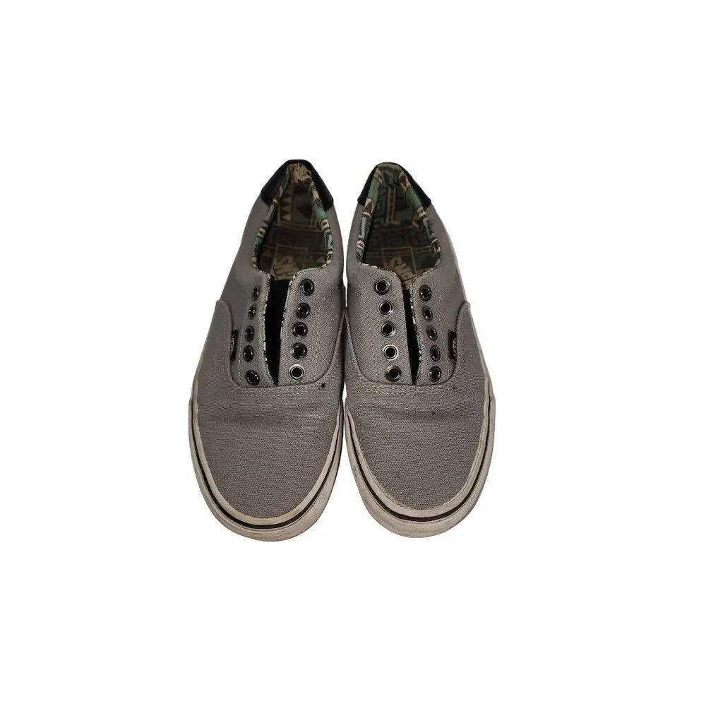 Van's Grey Canvas shoes Men's Size 7 Women's Size 8.5